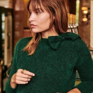 Sesane Zita Bow green jumper small